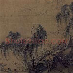 宋代《荷塘按乐图》国画综合作品图片赏析