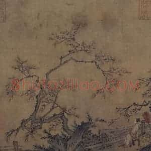 宋代《江妃玩月图》国画综合作品图片赏析