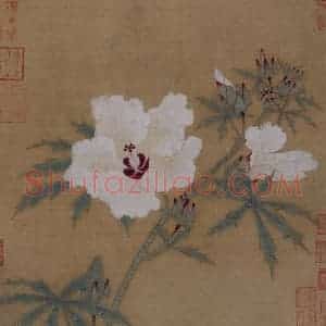 宋代《秋葵图》国画花鸟作品图片赏析