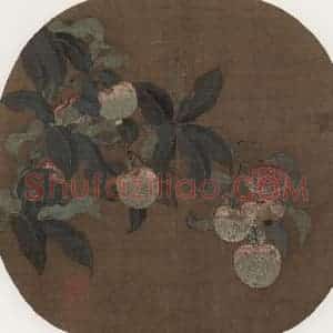 宋代《荔枝图》国画花鸟作品图片赏析