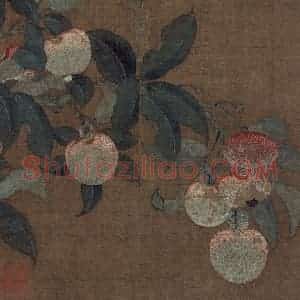 宋代《荔枝图》国画花鸟作品图片赏析