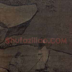 宋代《雪屐观梅图》国画山水作品图片赏析