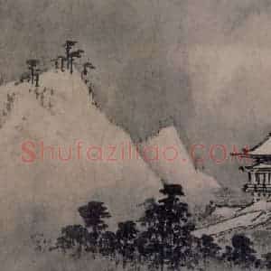 宋代《雪景四段》国画山水作品图片赏析