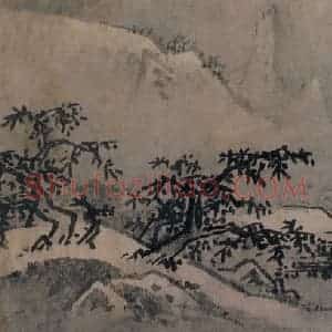 宋代《雪景四段》国画山水作品图片赏析