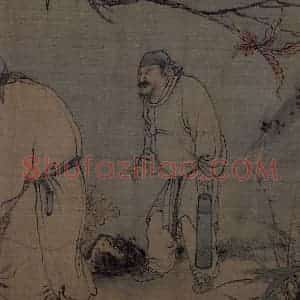 宋代 梁楷《八高僧图》国画人物作品图片赏析