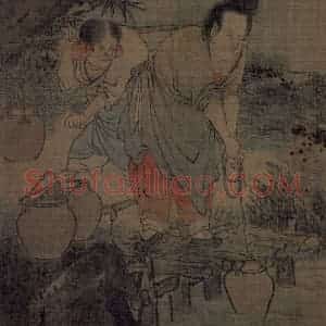 宋代 梁楷《八高僧图》国画人物作品图片赏析