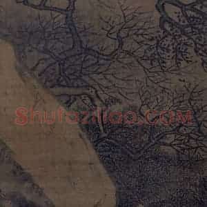 宋代《雪峰寒艇图》国画山水作品图片赏析