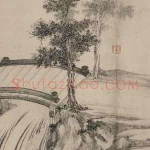 宋代 张激《白莲社图》国画综合作品图片赏析