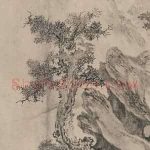 宋代 张激《白莲社图》国画综合作品图片赏析