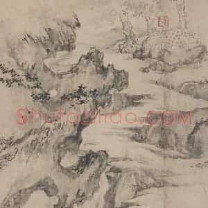 宋代 张激《白莲社图》国画综合作品图片赏析
