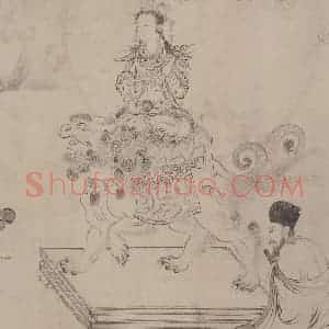 宋代 张激《白莲社图》国画综合作品图片赏析