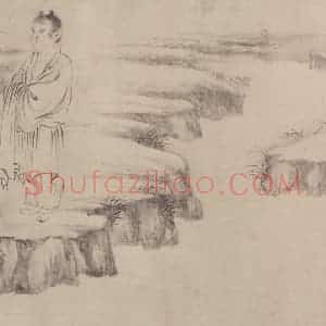 宋代 张激《白莲社图》国画综合作品图片赏析