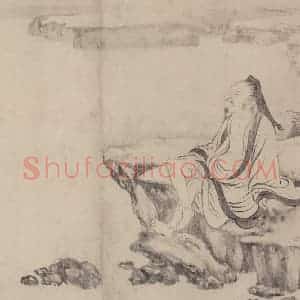 宋代 张激《白莲社图》国画综合作品图片赏析