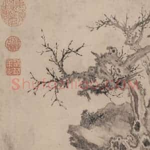 宋代 张激《白莲社图》国画综合作品图片赏析