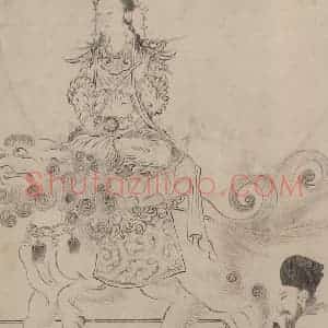 宋代 张激《白莲社图》国画综合作品图片赏析