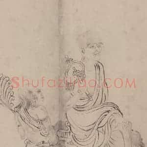 宋代 张激《白莲社图》国画综合作品图片赏析