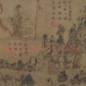 宋代《摹顾恺之洛神赋图》国画综合作品图片赏析