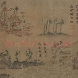 宋代《摹顾恺之洛神赋图》国画综合作品图片赏析
