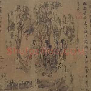 宋代《摹顾恺之洛神赋图》国画综合作品图片赏析