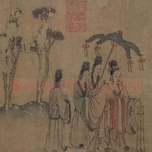 宋代《摹顾恺之洛神赋图》国画综合作品图片赏析