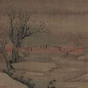 宋代《寒鸦图》国画花鸟作品图片赏析