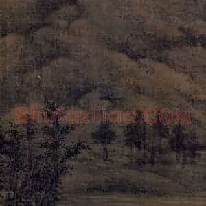 五代 董源《夏景山口待渡图》国画山水作品图片赏析
