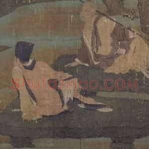 五代《神骏图》国画综合作品图片赏析