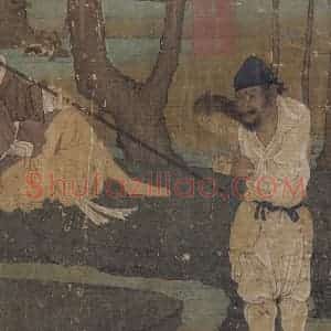 五代《神骏图》国画综合作品图片赏析