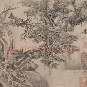 宋代 张激《白莲社图》国画综合作品图片赏析