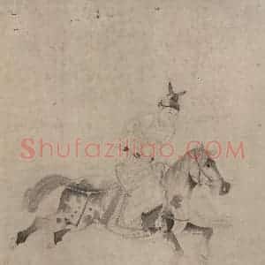 宋代《明皇击球图》国画人物作品图片赏析