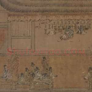 宋代 马和之（传）《风颂清庙之什图》国画综合作品图片赏析