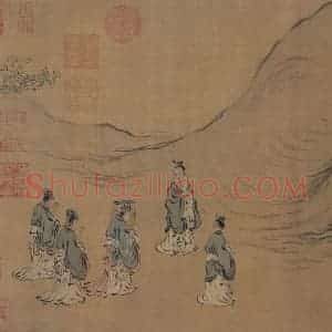 宋代 马和之（传）《风颂清庙之什图》国画综合作品图片赏析