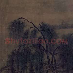 宋代 马麟《荷香清夏图》国画山水作品图片赏析