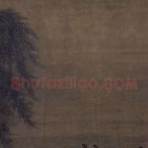 宋代 马麟《荷香清夏图》国画山水作品图片赏析