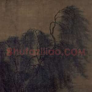 宋代 马麟《荷香清夏图》国画山水作品图片赏析