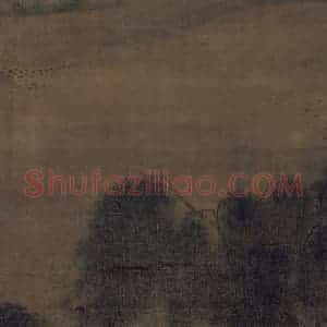 宋代 马麟《荷香清夏图》国画山水作品图片赏析
