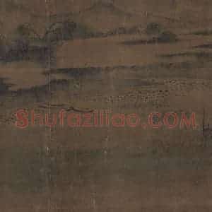 宋代 马麟《荷香清夏图》国画山水作品图片赏析