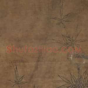 宋代《竹雀双兔图》国画花鸟作品图片赏析