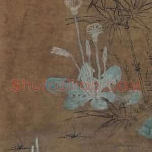 宋代《竹雀双兔图》国画花鸟作品图片赏析