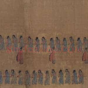 宋代《卤簙玉辂图》国画人物作品图片赏析