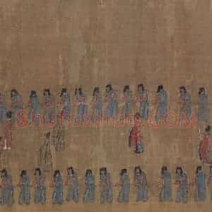 宋代《卤簙玉辂图》国画人物作品图片赏析