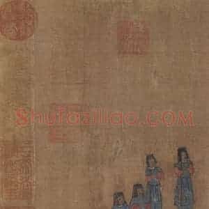 宋代《卤簙玉辂图》国画人物作品图片赏析