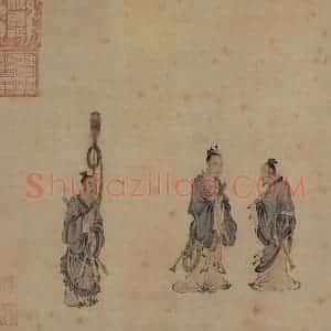 宋代 马和之《唐风图》国画综合作品图片赏析