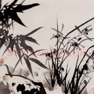 90年代 蒋凤白《前贤遗韵》国画花鸟作品图片赏析