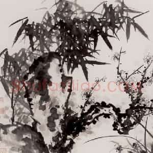 2000年 蒋凤白《先春花已到梅枝》国画花鸟作品图片赏析