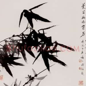 70年代 蒋凤白《兰芷幽而有芳》国画花鸟作品图片赏析