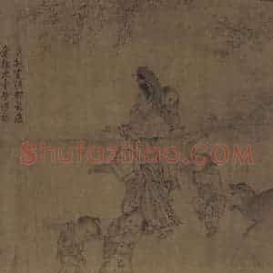 宋代 李嵩《货郎图》国画人物作品图片赏析