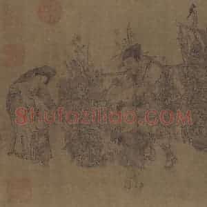 宋代 李嵩《货郎图》国画人物作品图片赏析