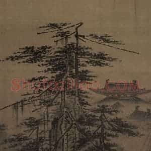 宋代 马远《踏歌图》国画山水作品图片赏析