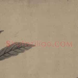 宋代 牧溪《水墨写生图》国画花鸟作品图片赏析